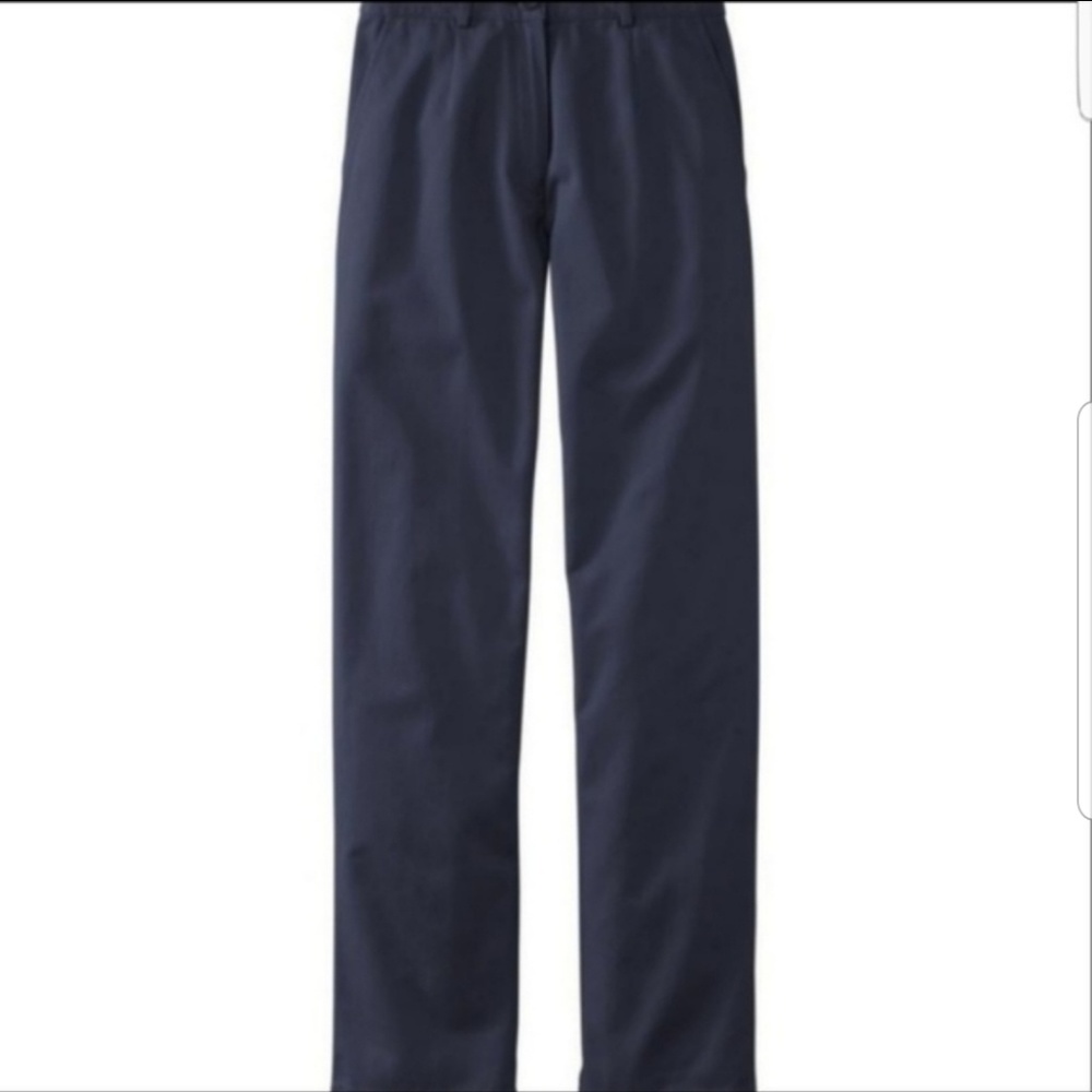 L.L. Bean Navy Bayside Twill Pants Comfort Waist